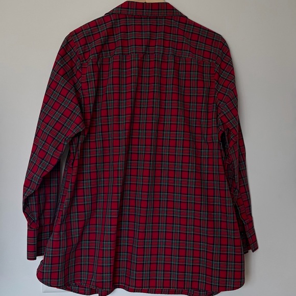 Land’s End Red Plaid Button-Up Shirt - Picture 3 of 3